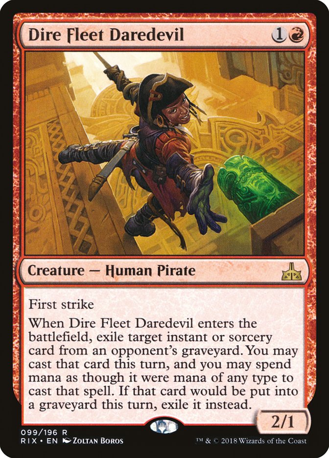 Dire Fleet Daredevil [Rivals of Ixalan] | Golgari Games