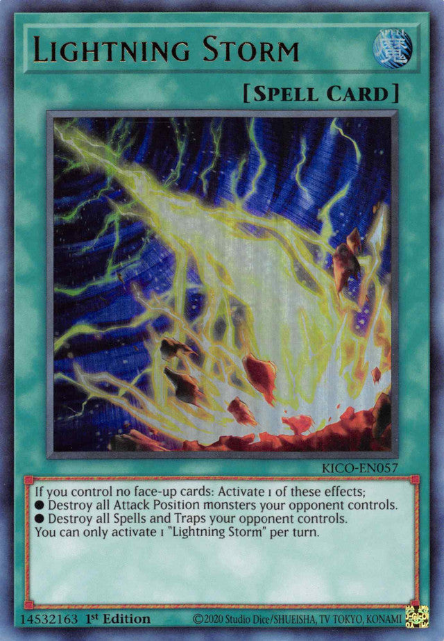 Lightning Storm (Ultra Rare) [KICO-EN057] Ultra Rare | Golgari Games