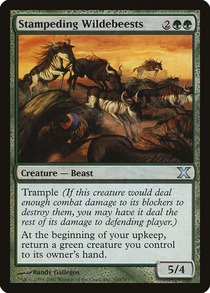 Stampeding Wildebeests [Tenth Edition] | Golgari Games