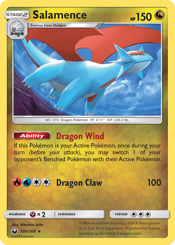 Salamence (106/168) [Sun & Moon: Celestial Storm] | Golgari Games