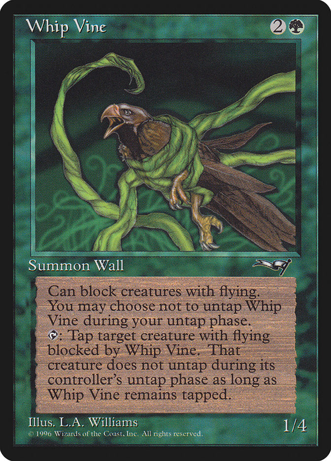 Whip Vine (Holding Bird) [Alliances] | Golgari Games