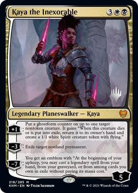 Kaya the Inexorable (Promo Pack) [Kaldheim Promos] | Golgari Games