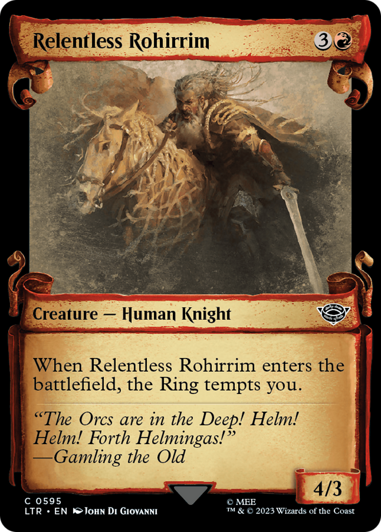 Relentless Rohirrim [The Lord of the Rings: Tales of Middle-Earth Showcase Scrolls] | Golgari Games