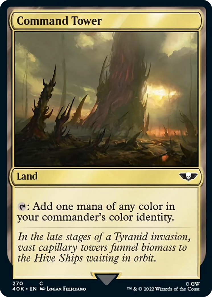 Command Tower (270) (Surge Foil) [Universes Beyond: Warhammer 40,000] | Local Legends