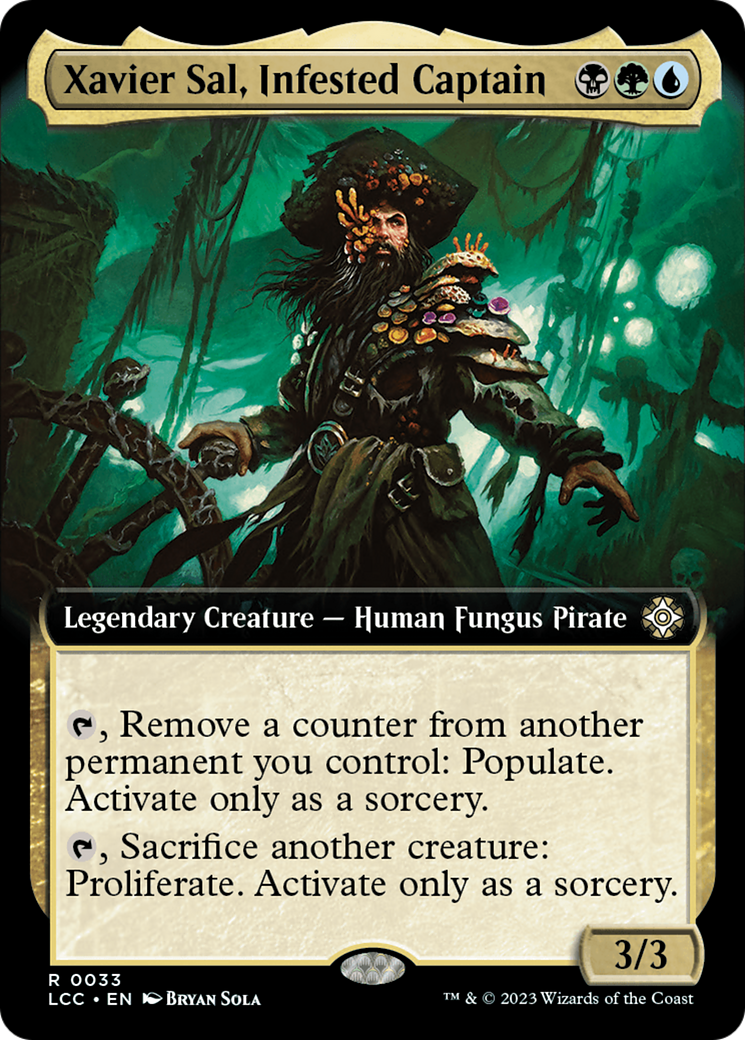 Xavier Sal, Infested Captain (Extended Art) [The Lost Caverns of Ixalan Commander] | Golgari Games