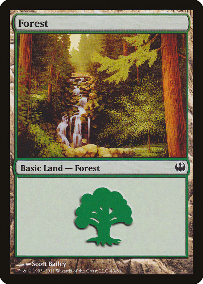 Forest (43) [Duel Decks: Knights vs. Dragons] | Local Legends