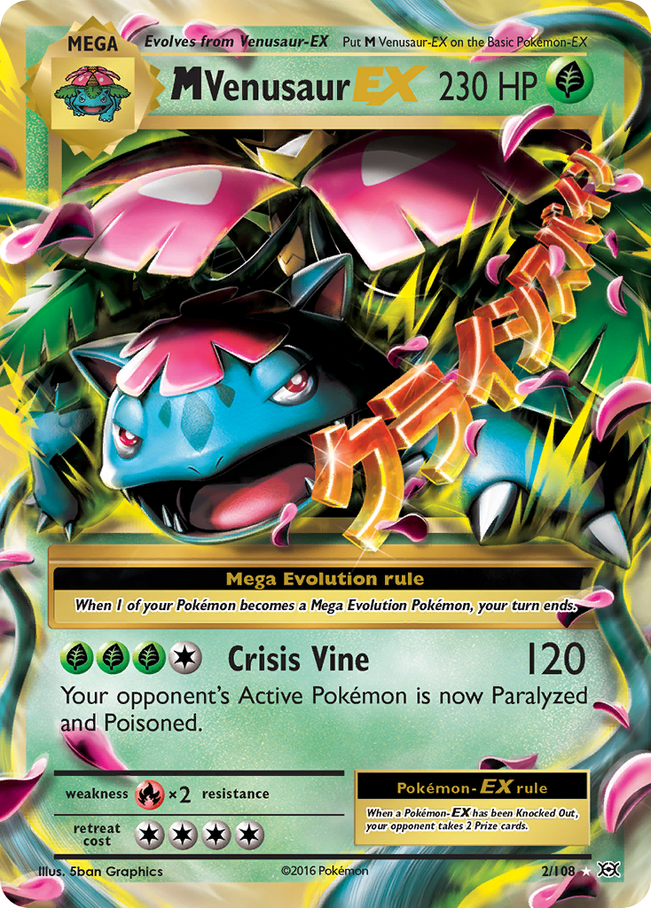 M Venusaur EX (2/108) [XY: Evolutions] | Golgari Games