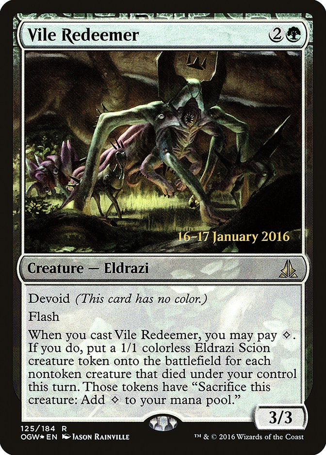 Vile Redeemer [Oath of the Gatewatch Prerelease Promos] | Golgari Games