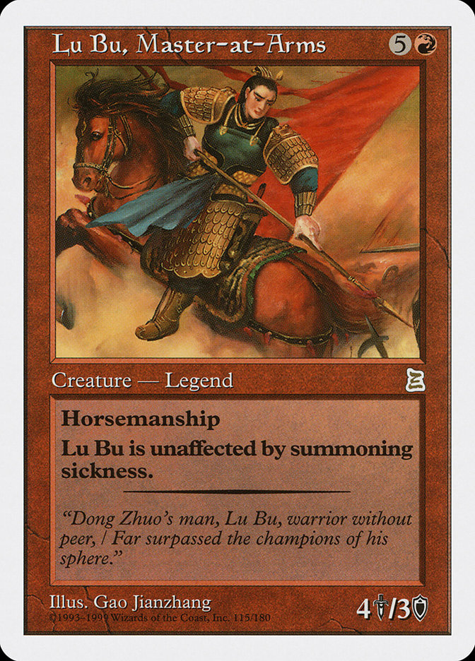 Lu Bu, Master-at-Arms [Portal Three Kingdoms] | Golgari Games