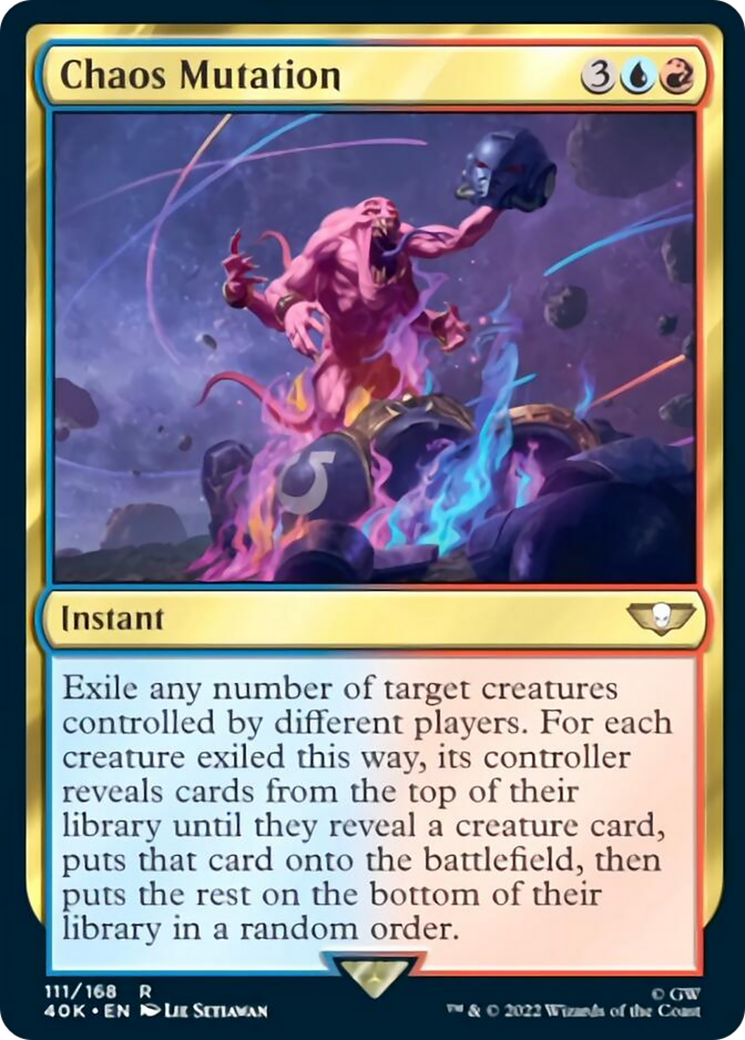 Chaos Mutation (Surge Foil) [Universes Beyond: Warhammer 40,000] | Local Legends