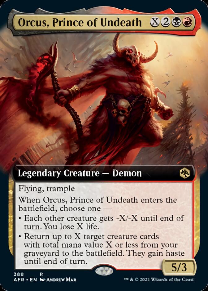 Orcus, Prince of Undeath (Extended Art) [Dungeons & Dragons: Adventures in the Forgotten Realms] | Golgari Games