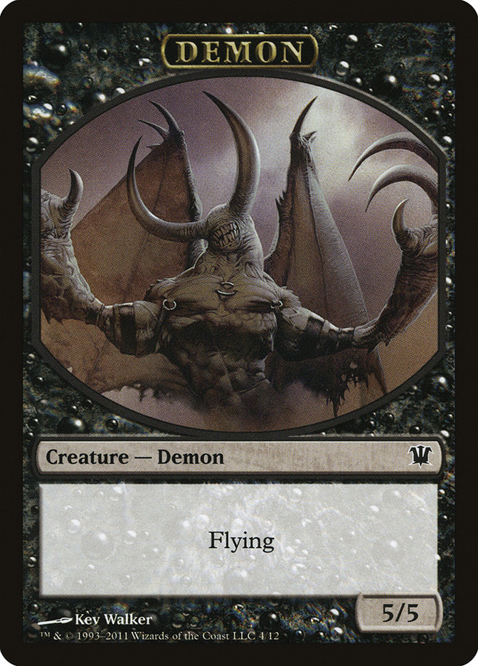 Demon Token [Innistrad Tokens] | Golgari Games