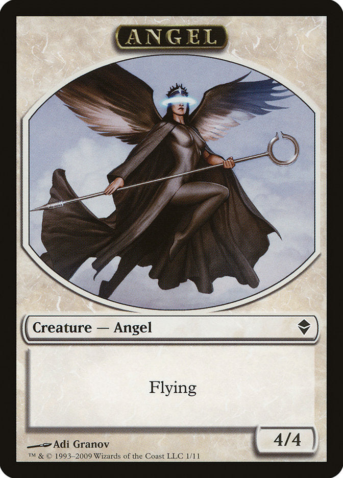 Angel Token [Zendikar Tokens] | Golgari Games