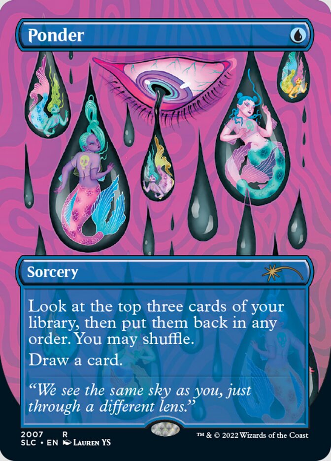Ponder (Borderless) [Secret Lair 30th Anniversary Countdown Kit] | Local Legends