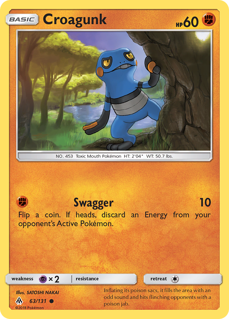 Croagunk (63/131) [Sun & Moon: Forbidden Light] | Golgari Games