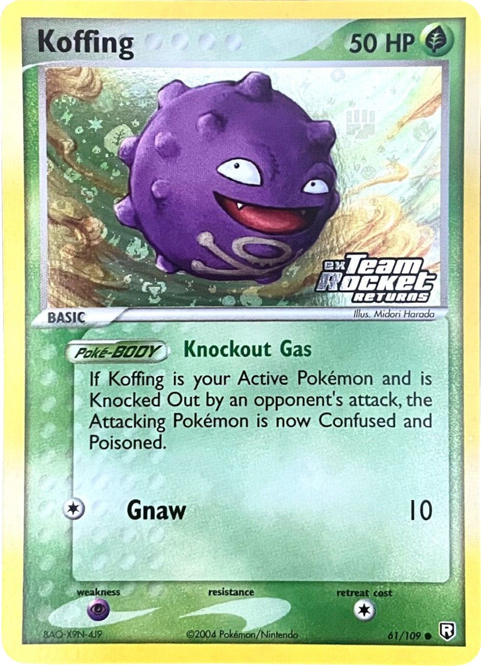 Koffing (61/109) (Stamped) [EX: Team Rocket Returns] | Golgari Games