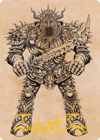 Iron Golem (Showcase) Art Card (Gold-Stamped Signature) [Dungeons & Dragons: Adventures in the Forgotten Realms Art Series] | Local Legends