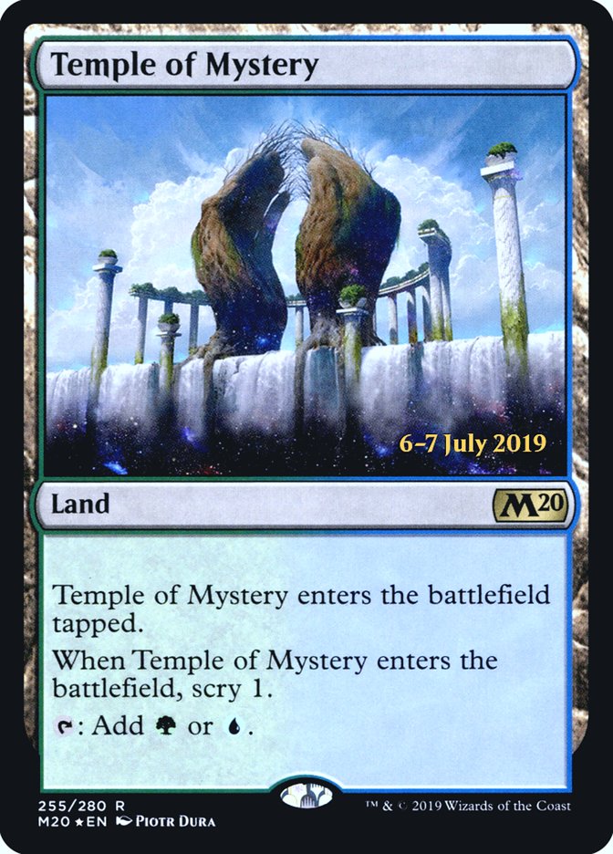 Temple of Mystery [Core Set 2020 Prerelease Promos] | Golgari Games