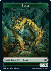 Beast // Beast Double-Sided Token [Starter Commander Decks] | Golgari Games