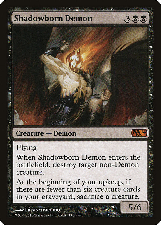 Shadowborn Demon [Magic 2014] | Golgari Games