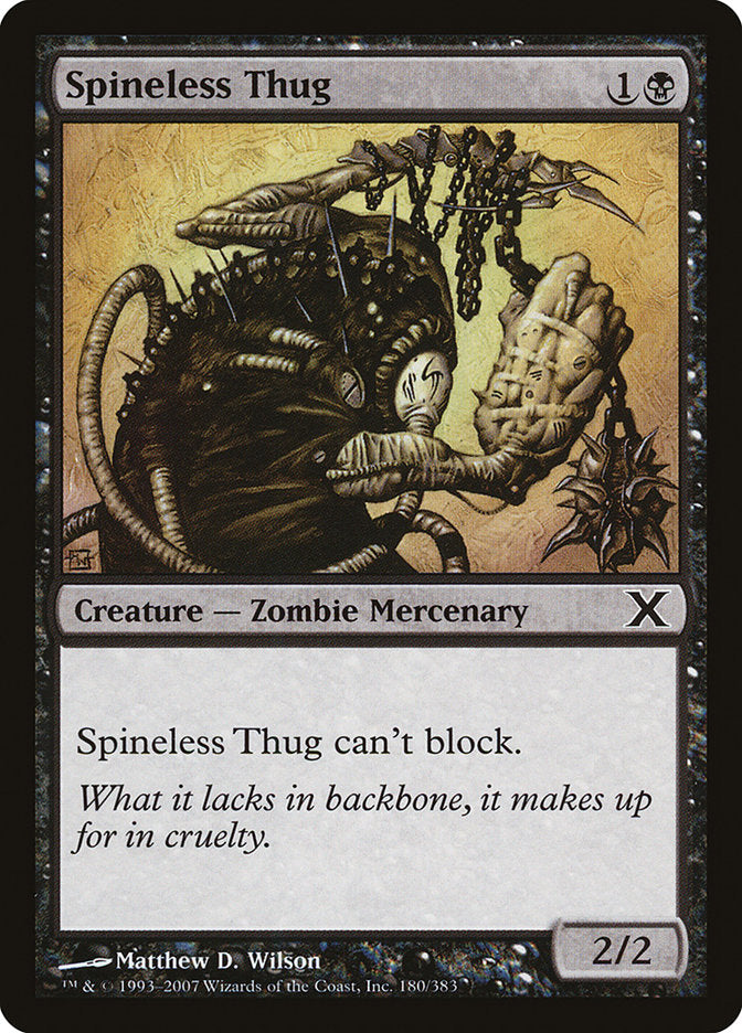 Spineless Thug [Tenth Edition] | Golgari Games