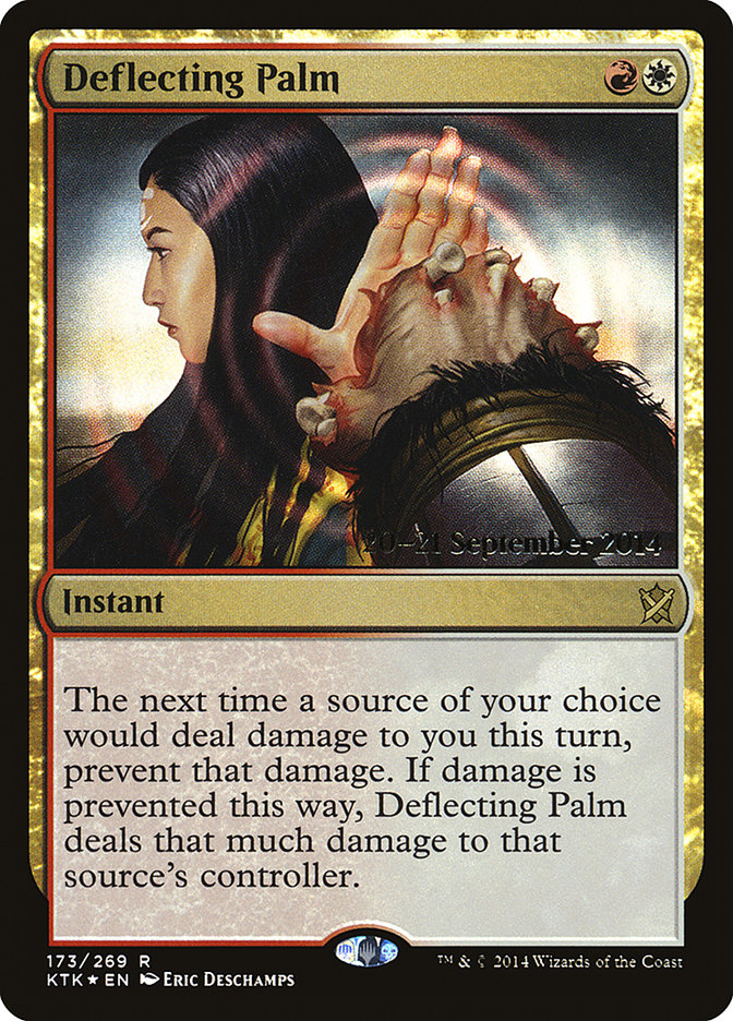 Deflecting Palm [Khans of Tarkir Prerelease Promos] | Golgari Games