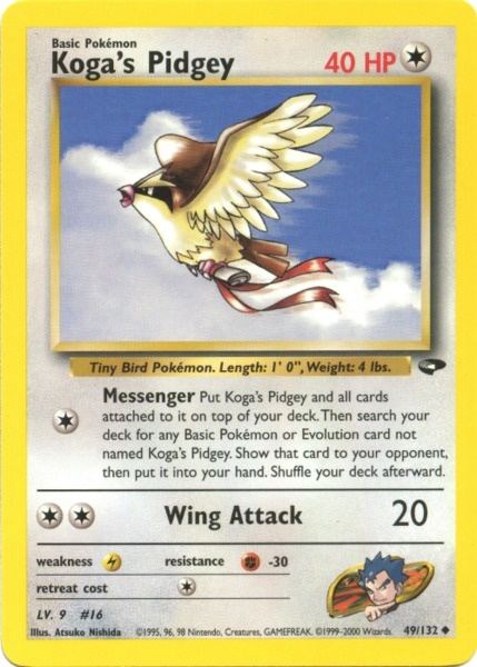 Koga's Pidgey (49/132) [Gym Challenge Unlimited] | Golgari Games