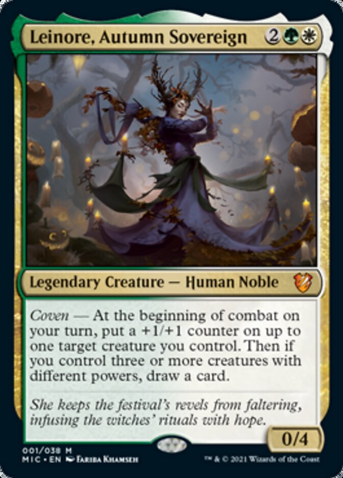 Leinore, Autumn Sovereign (Display Commander) [Innistrad: Midnight Hunt Commander] | Golgari Games