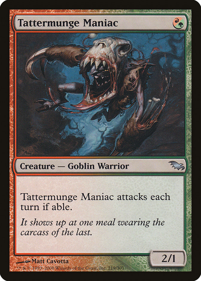 Tattermunge Maniac [Shadowmoor] | Golgari Games