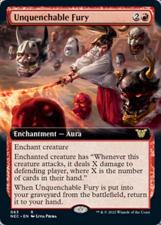 Unquenchable Fury (Extended Art) [Kamigawa: Neon Dynasty Commander] | Local Legends