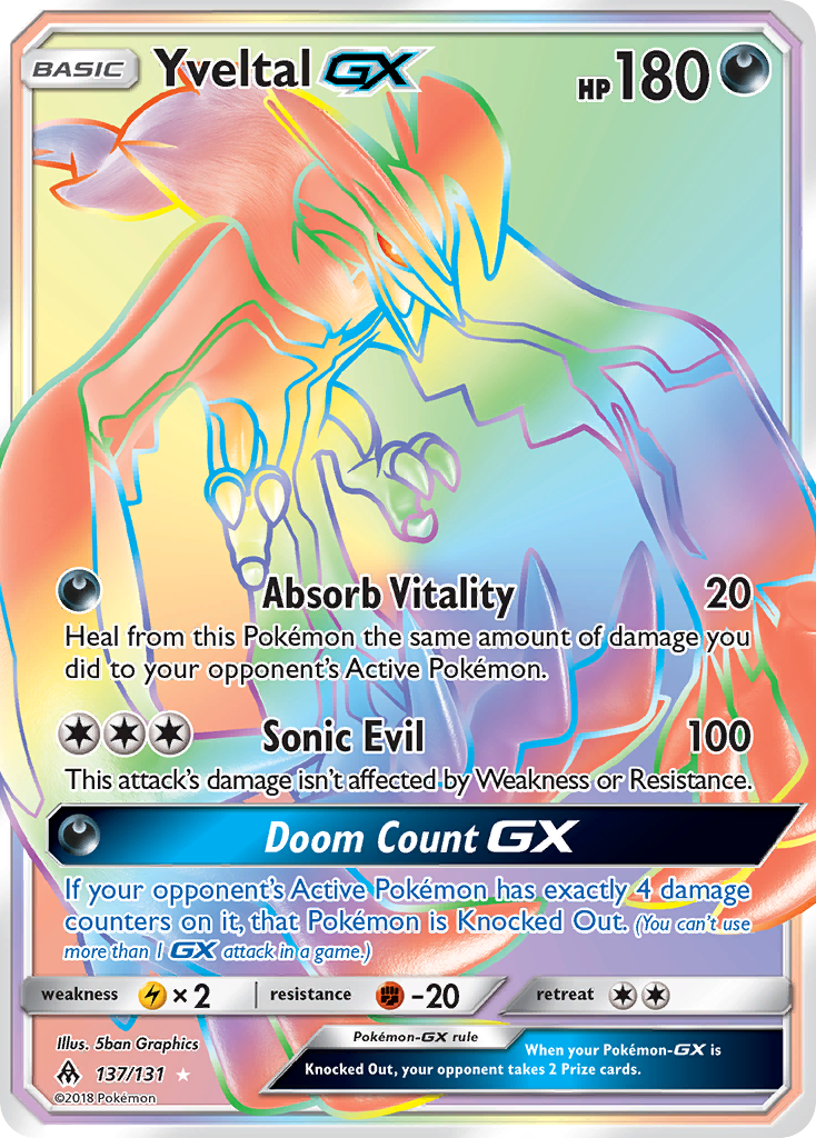 Yveltal GX (137/131) [Sun & Moon: Forbidden Light] | Golgari Games