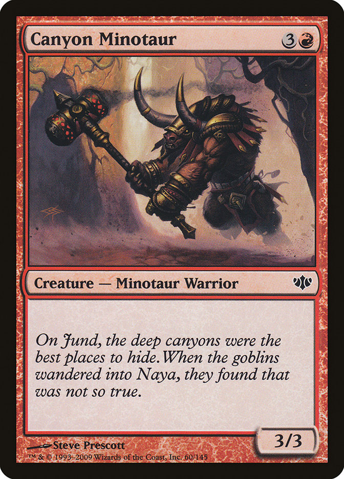 Canyon Minotaur [Conflux] | Golgari Games