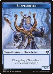 Human Warrior // Shapeshifter Double-sided Token [Kaldheim Tokens] | Local Legends