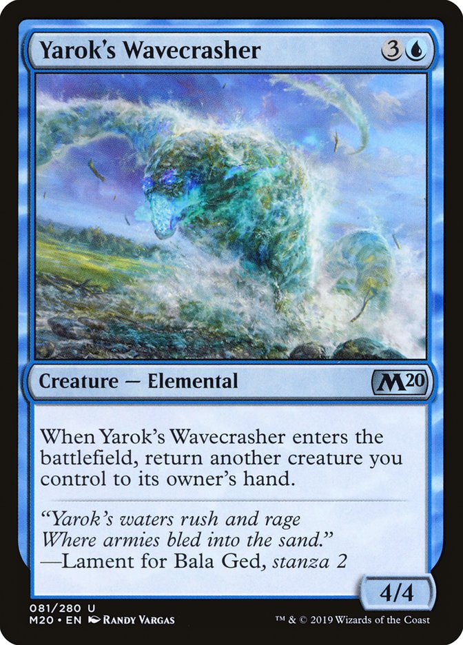 Yarok's Wavecrasher [Core Set 2020] | Golgari Games