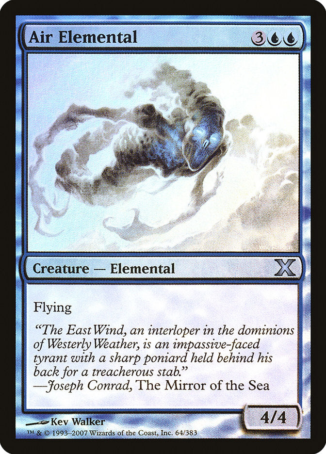 Air Elemental (Premium Foil) [Tenth Edition] | Golgari Games