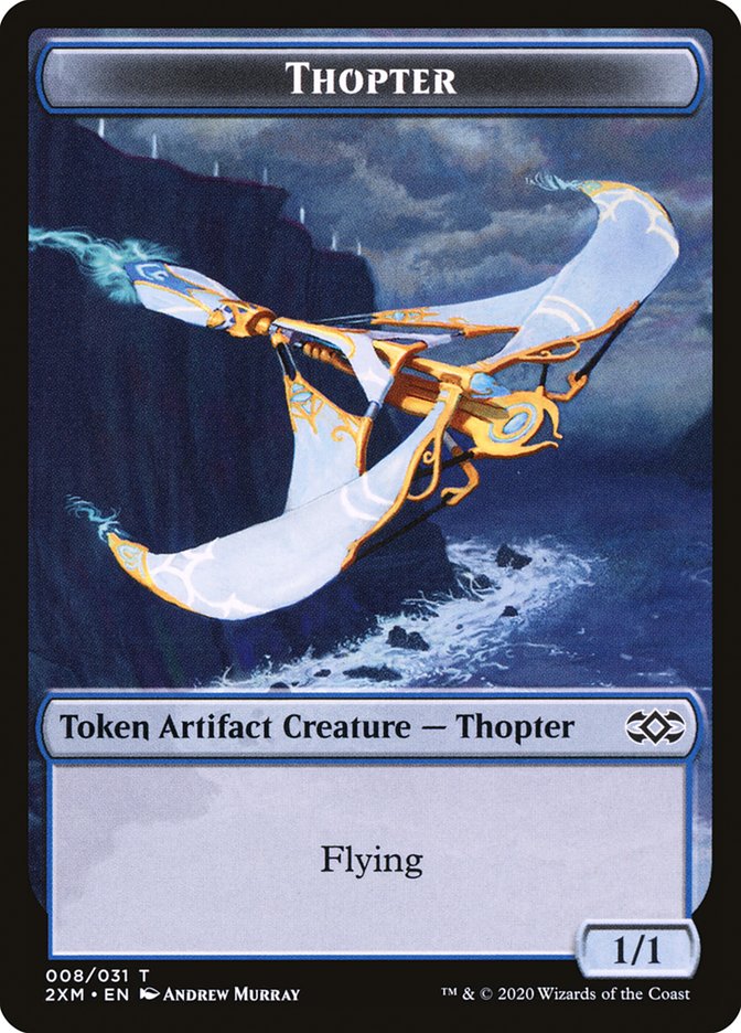 Beast // Thopter (008) Double-sided Token [Double Masters Tokens] | Golgari Games