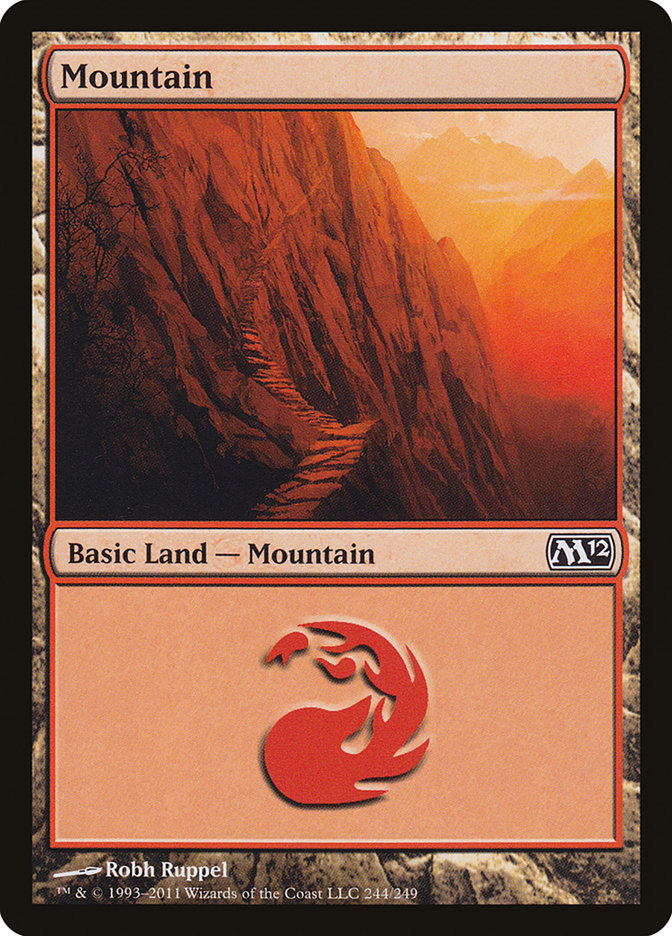 Mountain (244) [Magic 2012] | Golgari Games