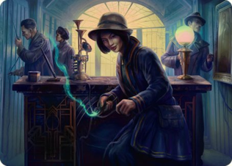 Wiretapping Art Card [Streets of New Capenna Art Series] | Golgari Games