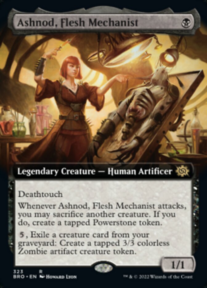 Ashnod, Flesh Mechanist (Extended Art) [The Brothers' War] | Golgari Games