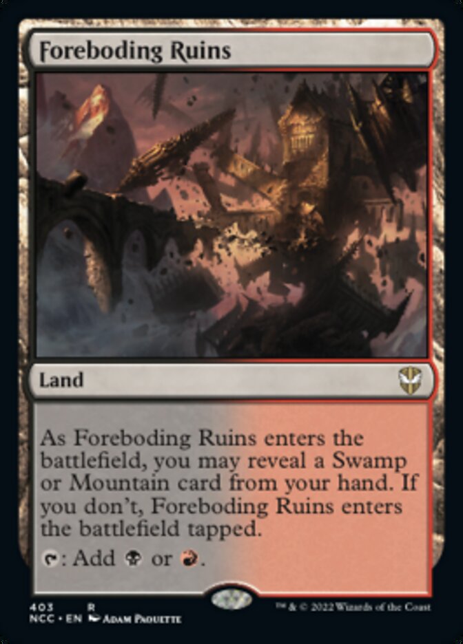 Foreboding Ruins [Streets of New Capenna Commander] | Local Legends