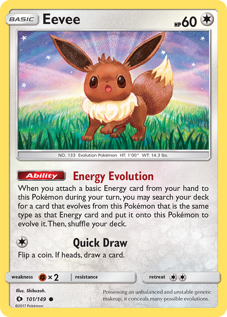 Eevee (101/149) [Sun & Moon: Base Set] | Golgari Games