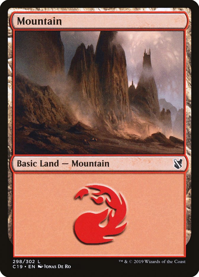 Mountain (298) [Commander 2019] | Golgari Games