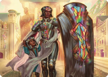 Guardian of New Benalia Art Card [Dominaria United Art Series] | Local Legends
