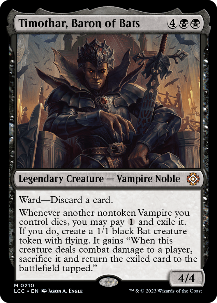Timothar, Baron of Bats [The Lost Caverns of Ixalan Commander] | Local Legends