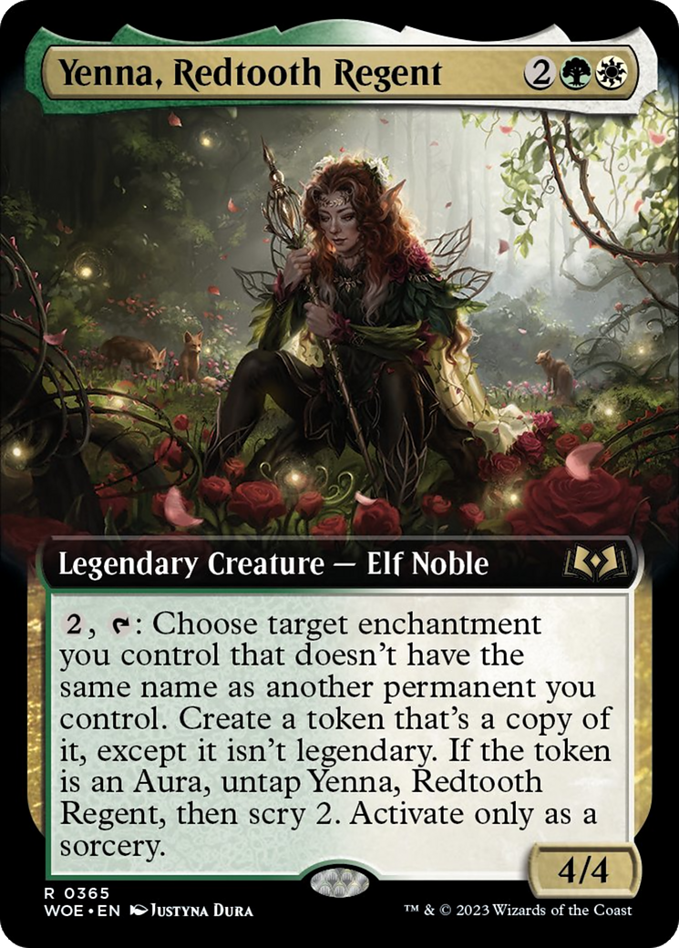 Yenna, Redtooth Regent (Extended Art) [Wilds of Eldraine] | Golgari Games