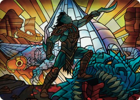 Astor, Bearer of Blades Art Card [Dominaria United Art Series] | Local Legends