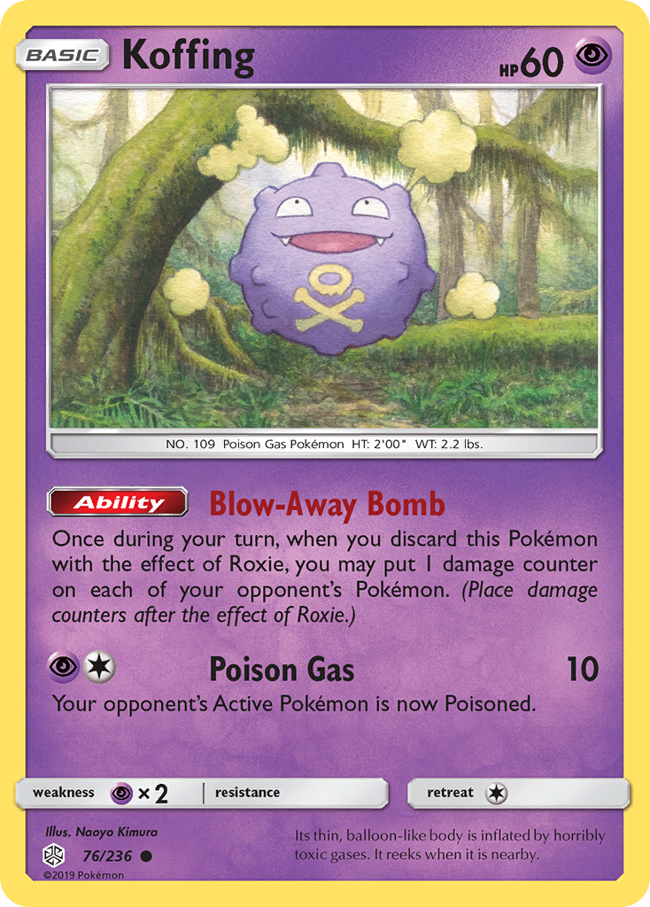 Koffing (76/236) [Sun & Moon: Cosmic Eclipse] | Golgari Games