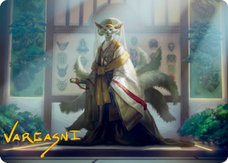 Light-Paws, Emperor's Voice Art Card (Gold-Stamped Signature) [Kamigawa: Neon Dynasty Art Series] | Golgari Games