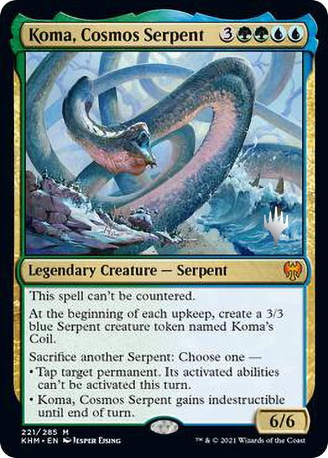 Koma, Cosmos Serpent (Promo Pack) [Kaldheim Promos] | Golgari Games