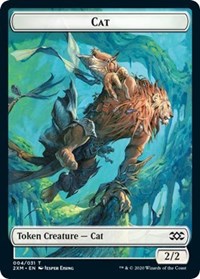 Cat // Copy Double-sided Token [Double Masters Tokens] | Golgari Games